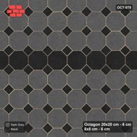Interlock (Pasco) 20x20 cm · OCT-078 · Night Sky Central Feature Band with 8x8 Inserts, Kerb Frame