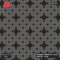 Interlock (Pasco) 20x20 cm · OCT-079 · Night Sky Offset Dot Lattice on the Diagonal with 8x8 Inserts
