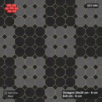 Interlock (Pasco) 20x20 cm · OCT-080 · Night Sky Large Block Chequer with 8x8 Inserts