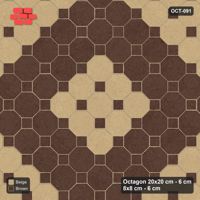 Interlock (Pasco) 20x20 cm · OCT-091 · Sandstone Framed Ring on the Diagonal with 8x8 Inserts
