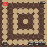 Interlock (Pasco) 20x20 cm · OCT-095 · Sandstone Square Rings with 8x8 Inserts, Kerb Frame