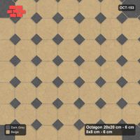 Interlock (Pasco) 20x20 cm · OCT-153 · Stone & Earth Grand Diamond Medallion with 8x8 Inserts, Kerb Frame