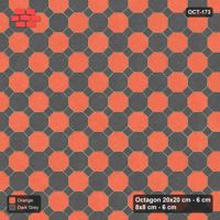 Interlock (Pasco) 20x20 cm · OCT-173 · Ember Octagon Chequerboard with 8x8 Inserts