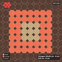 Interlock (Pasco) 20x20 cm · OCT-218 · Autumn Wide Three-Tone Rings with 8x8 Inserts
