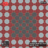 Interlock (Pasco) 20x20 cm · OCT-232 · Urban Brick Chequer with Centre Medallion on the Diagonal with 8x8 Inserts