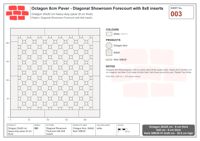 Interlock (Pasco) 20x20 cm · OCT8-003 · Diagonal Showroom Forecourt with 8x8 inserts