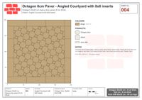 Interlock (Pasco) 20x20 cm · OCT8-004 · Angled Courtyard with 8x8 inserts