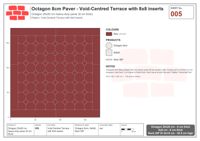 Interlock (Pasco) 20x20 cm · OCT8-005 · Void-Centred Terrace with 8x8 inserts