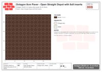 Interlock (Pasco) 20x20 cm · OCT8-008 · Open Straight Depot with 8x8 inserts