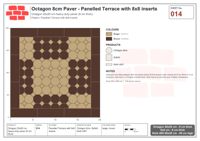 Interlock (Pasco) 20x20 cm · OCT8-014 · Panelled Terrace with 8x8 inserts