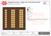 Interlock (Pasco) 20x20 cm · OCT8-017 · Traffic Lane Yard with 8x8 inserts