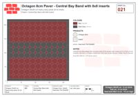 Interlock (Pasco) 20x20 cm · OCT8-021 · Central Bay Band with 8x8 inserts