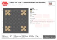 Interlock (Pasco) 20x20 cm · OCT8-023 · Corner Marker Yard with 8x8 inserts
