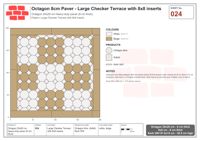 Interlock (Pasco) 20x20 cm · OCT8-024 · Large Checker Terrace with 8x8 inserts