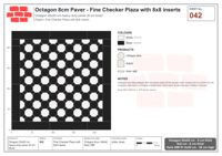 Interlock (Pasco) 20x20 cm · OCT8-042 · Fine Checker Plaza with 8x8 inserts