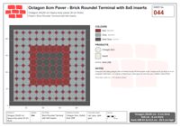 Interlock (Pasco) 20x20 cm · OCT8-044 · Brick Roundel Terminal with 8x8 inserts