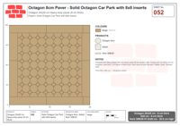 Interlock (Pasco) 20x20 cm · OCT8-052 · Solid Octagon Car Park with 8x8 inserts
