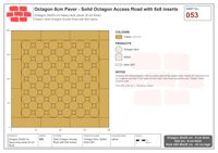 Interlock (Pasco) 20x20 cm · OCT8-053 · Solid Octagon Access Road with 8x8 inserts