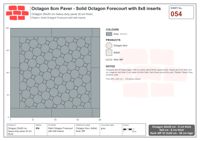 Interlock (Pasco) 20x20 cm · OCT8-054 · Solid Octagon Forecourt with 8x8 inserts