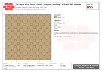 Interlock (Pasco) 20x20 cm · OCT8-055 · Solid Octagon Loading Yard with 8x8 inserts