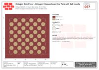 Interlock (Pasco) 20x20 cm · OCT8-067 · Octagon Chequerboard Car Park with 8x8 inserts