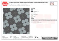 Interlock (Pasco) 20x20 cm · OCT8-075 · Angled Block 2x2 Octagon Chequerboard Garden Court