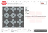 Interlock (Pasco) 20x20 cm · OCT8-080 · Diagonal Block 2x2 Octagon Chequerboard Compound