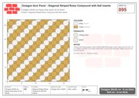 Interlock (Pasco) 20x20 cm · OCT8-095 · Diagonal Striped Rows Compound with 8x8 inserts