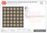 انترلوك (باسكو) 20x20 سم · OCT8-115 · مشرّط Loading Yard مع 8x8 إدراجات