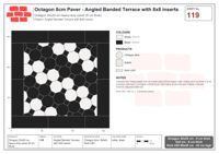 انترلوك (باسكو) 20x20 سم · OCT8-119 · Angled مشرّط Terrace مع 8x8 إدراجات