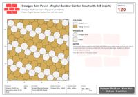 انترلوك (باسكو) 20x20 سم · OCT8-120 · Angled مشرّط Garden ساحة مع 8x8 إدراجات