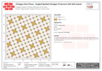 Interlock (Pasco) 20x20 cm · OCT8-129 · Angled Spotted Octagon Forecourt with 8x8 inserts