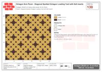 Interlock (Pasco) 20x20 cm · OCT8-130 · Diagonal Spotted Octagon Loading Yard with 8x8 inserts