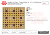 Interlock (Pasco) 20x20 cm · OCT8-142 · Flower Cluster Car Park with 8x8 inserts