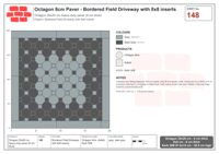 Interlock (Pasco) 20x20 cm · OCT8-148 · Bordered Field Driveway with 8x8 inserts