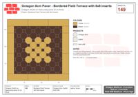 Interlock (Pasco) 20x20 cm · OCT8-149 · Bordered Field Terrace with 8x8 inserts