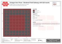 Interlock (Pasco) 20x20 cm · OCT8-151 · Bordered Field Gateway with 8x8 inserts