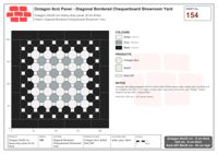 Interlock (Pasco) 20x20 cm · OCT8-154 · Diagonal Bordered Chequerboard Showroom Yard
