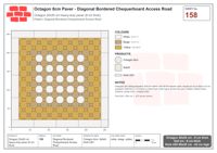 Interlock (Pasco) 20x20 cm · OCT8-158 · Diagonal Bordered Chequerboard Access Road