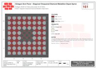 Interlock (Pasco) 20x20 cm · OCT8-161 · Diagonal Chequered Diamond Medallion Depot Apron