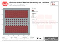 Interlock (Pasco) 20x20 cm · OCT8-193 · Feature Band Driveway with 8x8 inserts