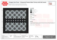 Interlock (Pasco) 20x20 cm · OCT8-194 · Chequered Feature Band Terrace with 8x8 inserts
