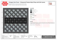 Interlock (Pasco) 20x20 cm · OCT8-198 · Chequered Feature Band Plaza with 8x8 inserts