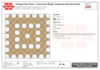 Interlock (Pasco) 20x20 cm · OCT8-200 · Concentric Rings Compound with 8x8 inserts