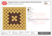 Interlock (Pasco) 20x20 cm · OCT8-202 · Concentric Rings Car Park with 8x8 inserts