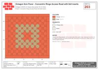 Interlock (Pasco) 20x20 cm · OCT8-203 · Concentric Rings Access Road with 8x8 inserts