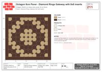 Interlock (Pasco) 20x20 cm · OCT8-211 · Diamond Rings Gateway with 8x8 inserts