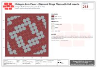 Interlock (Pasco) 20x20 cm · OCT8-213 · Diamond Rings Plaza with 8x8 inserts