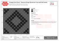 Interlock (Pasco) 20x20 cm · OCT8-214 · Diamond Rings Showroom Yard with 8x8 inserts