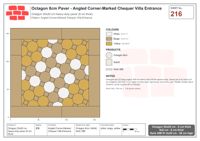 Interlock (Pasco) 20x20 cm · OCT8-216 · Angled Corner-Marked Chequer Villa Entrance